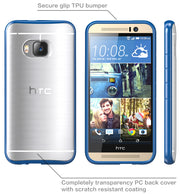 HTC One (M9) Halo Case-Clear/Navy