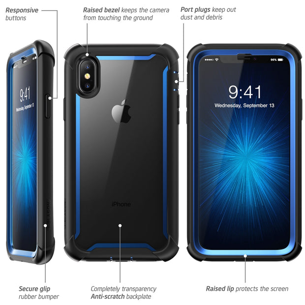 iPhone XS Max Ares Case(open box)-Blue