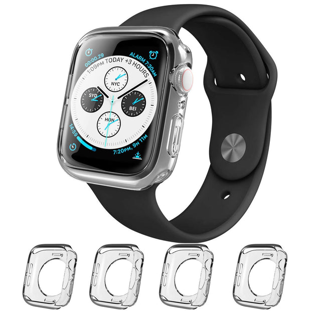 Apple Watch 44mm Halo Clear Case - 4 Pack