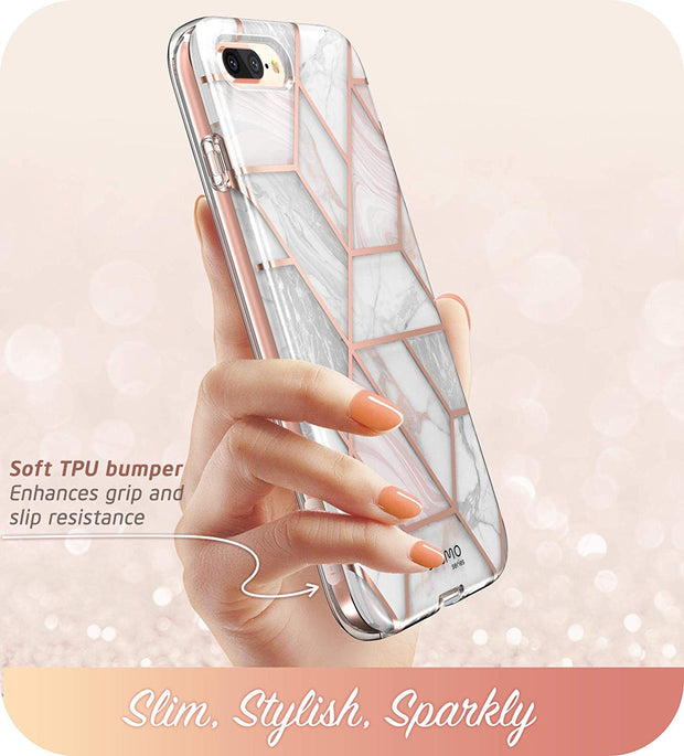 iPhone 8 Plus | 7 Plus Cosmo Case-Marble Pink