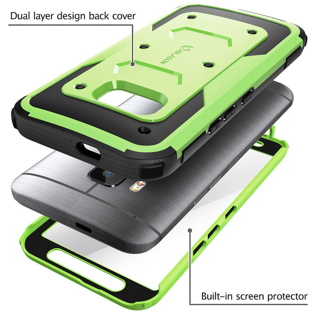 HTC One (M9) Armorbox Case-Green