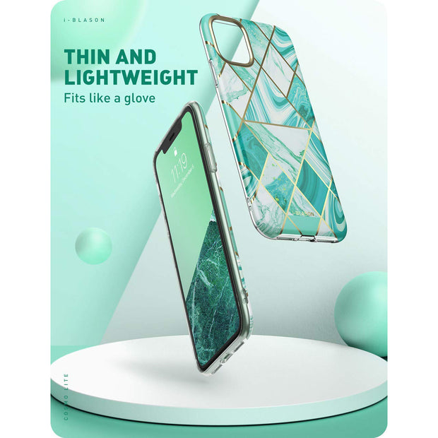 iPhone 11 Cosmo Lite Case-Marble Green