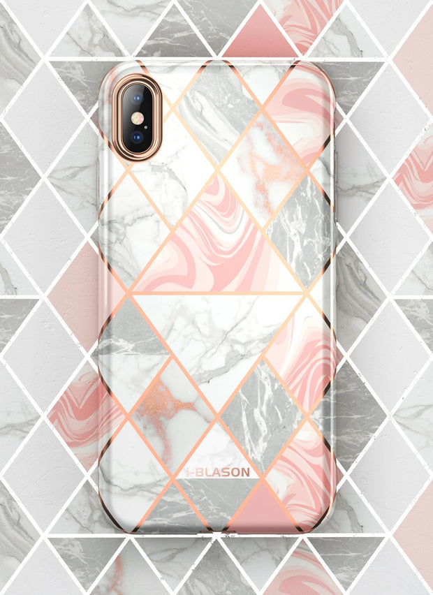 iPhone XS Max Cosmo Lite Case-Marble Pink