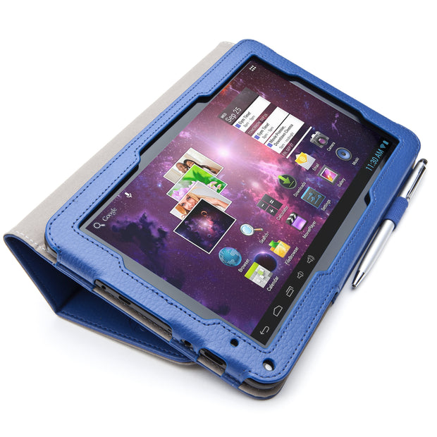 TMAX 9 Inch HD Leather Book Case-navy