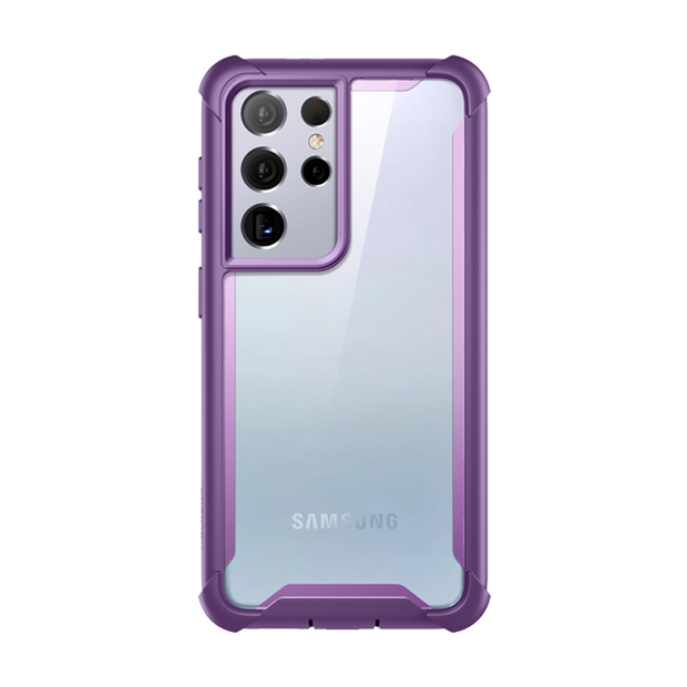 Galaxy S21 Ultra Ares Clear Rugged Case - Purple