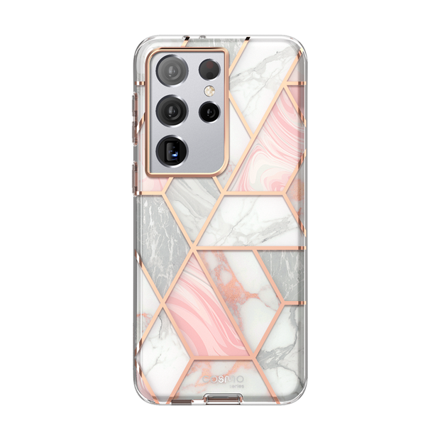 Galaxy S21 Ultra Cosmo Case - Marble Pink
