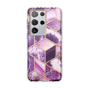 Galaxy S21 Ultra Cosmo Case - Marble Purple
