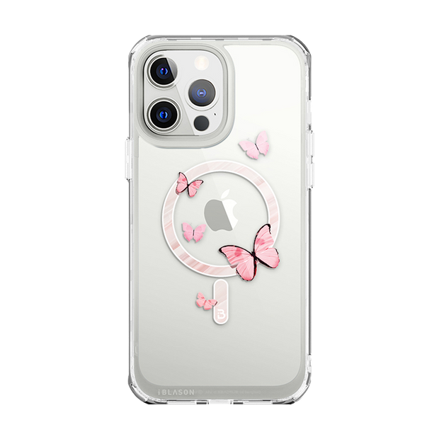 iPhone 13 Pro Halo Mag Case - Butterfly Pink