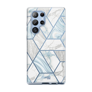 Galaxy S22 Ultra Cosmo Case - Marble Blue