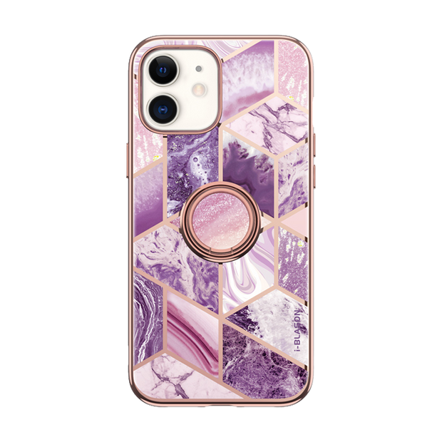 iPhone 12 mini Cosmo Snap Case - Marble Purple