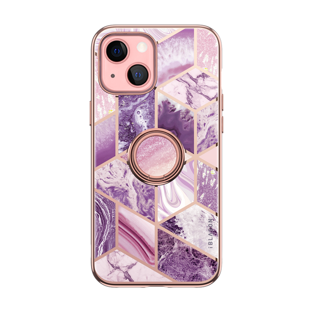 iPhone 13 Cosmo Snap Case - Marble Purple