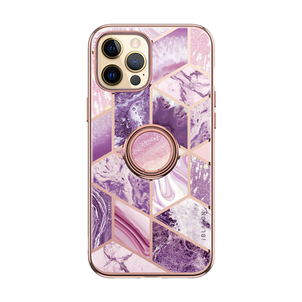 iPhone 13 Pro Cosmo Snap Case - Marble Purple