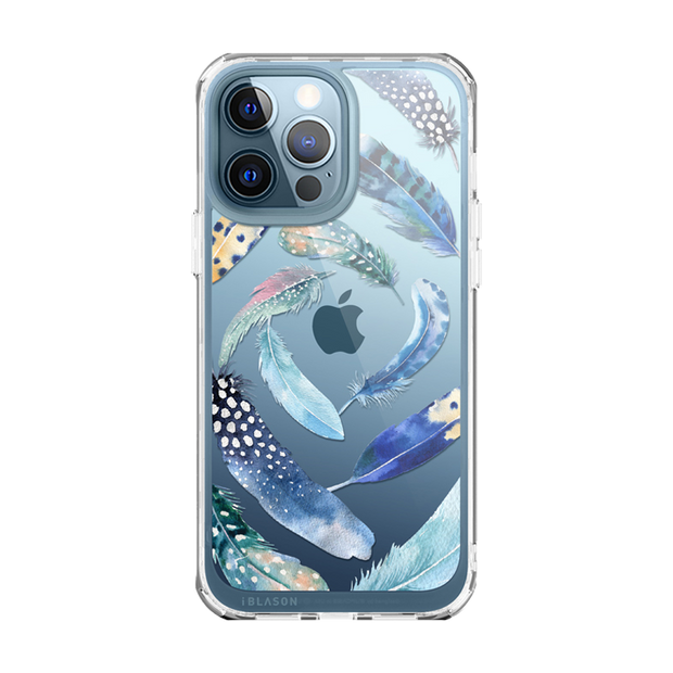 iPhone 13 Pro Max Halo Case - Feather Swirl