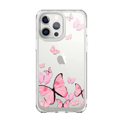 iPhone 13 Pro Max Halo Case - Butterfly Pink