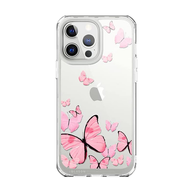 iPhone 13 Pro Max Halo Case - Butterfly Pink
