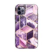 iPhone 14 Pro Max Cosmo Case - Marble Purple