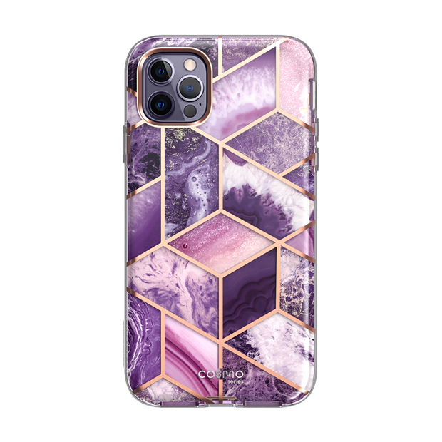 iPhone 14 Pro Max Cosmo Case - Marble Purple