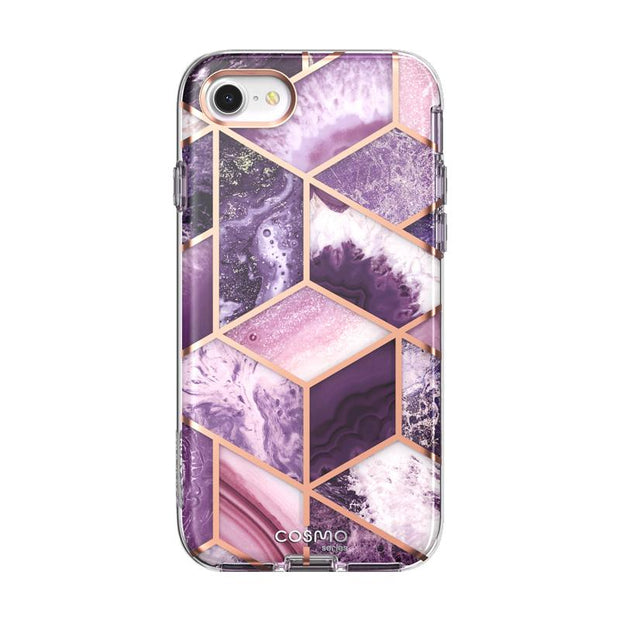 iPhone SE Cosmo Case-Marble Purple