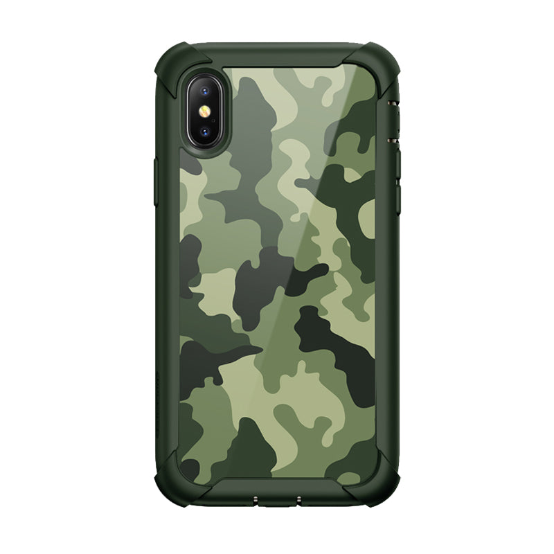 iPhone XS X Ares Case-Green Camouflage i-Blason