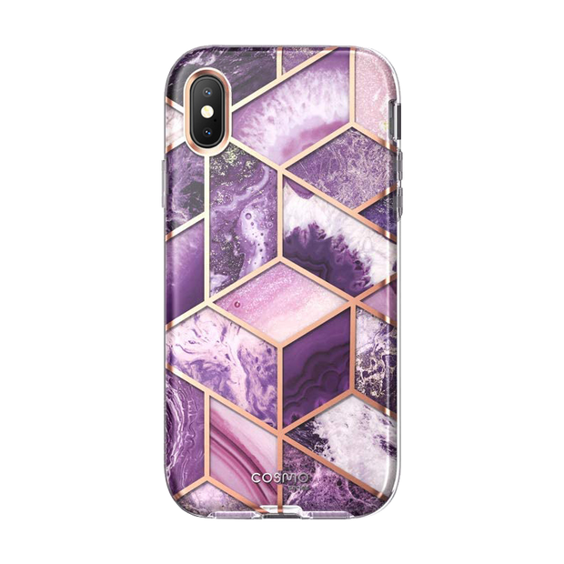 iPhone XS Max Cosmo Case-Marble Purple