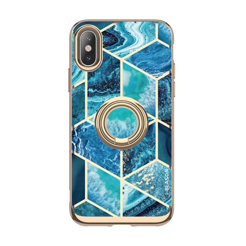 iPhone XS X Cosmo Snap Case-Ocean Blue i-Blason