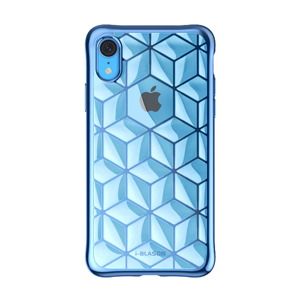 iPhone XR Cube Case-Blue