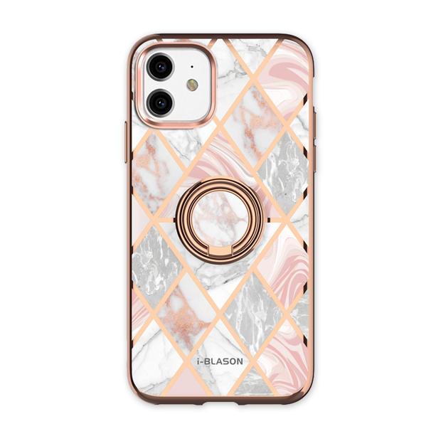 iPhone 11 Cosmo Snap Case-Marble Pink