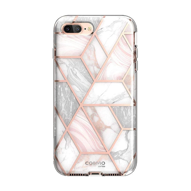 i-Blason Cosmo Glitter Clear Bumper Case for iPhone 8 Plus/iPhone 7 Plus Marble