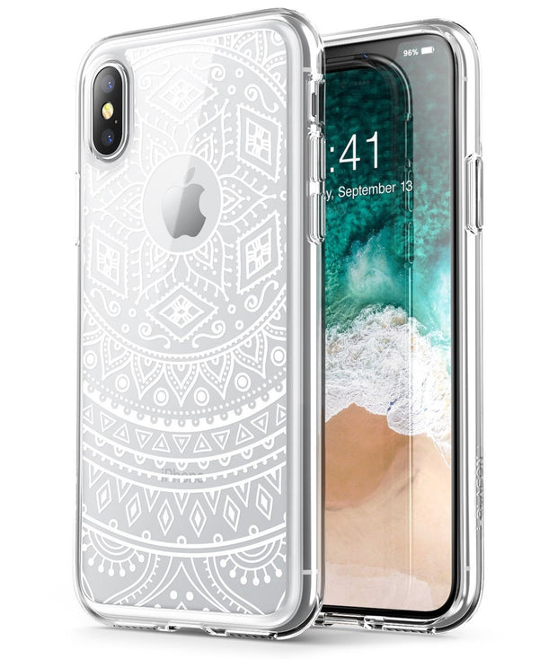iPhone XS | X Halo Case-White Lace