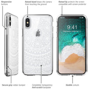 iPhone XS | X Halo Case-White Lace