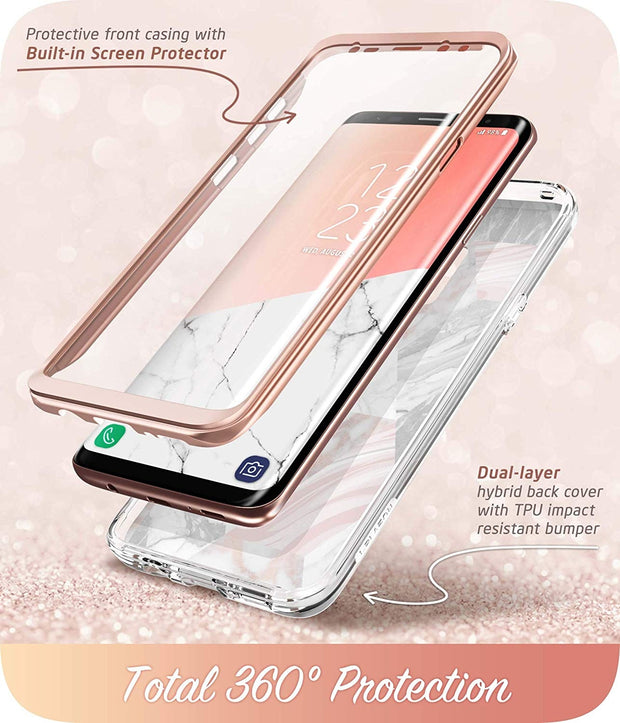 Samsung Galaxy S9 Plus Cosmo Case - Marble Pink