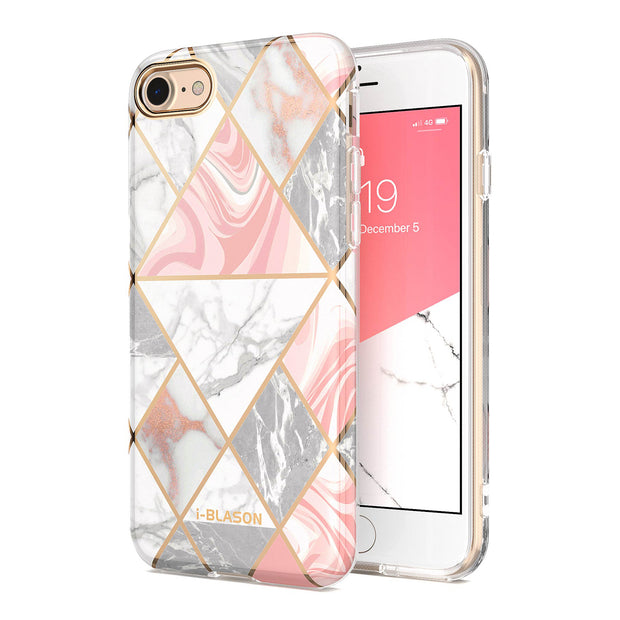 iPhone SE Cosmo Lite Case-Marble Pink