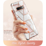 Galaxy S10 Plus Cosmo Case - Marble Pink