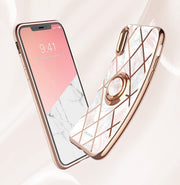 iPhone XR Cosmo Snap Case-Marble Pink