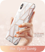 iPhone XS | X Cosmo Case(open box)-Marble Pink