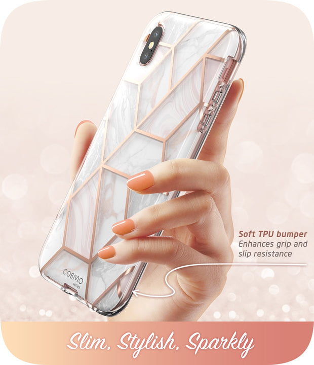 iPhone XS | X Cosmo Case(open box)-Marble Pink