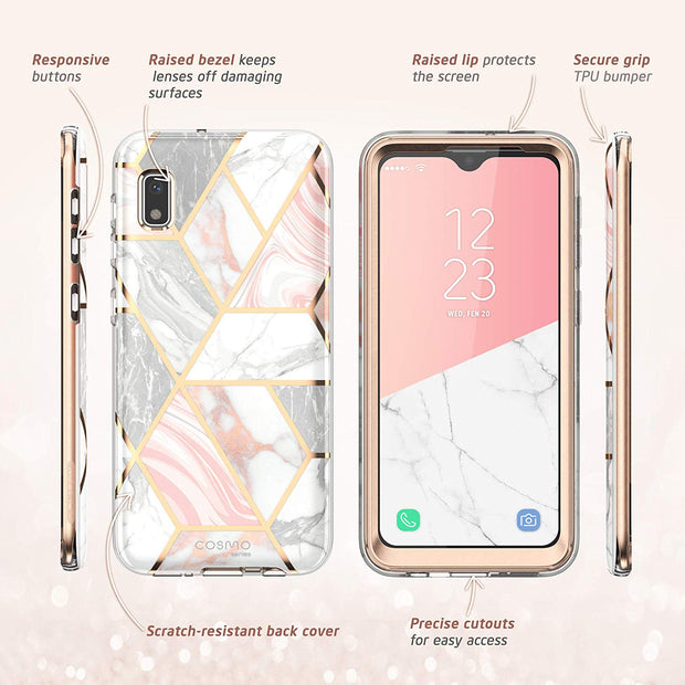 Galaxy A10e Cosmo Case - Marble Pink