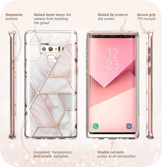 Galaxy Note9 Cosmo Case - Marble Pink