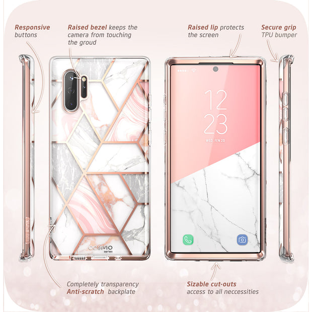 Galaxy Note10 Plus Cosmo Case - Marble Pink