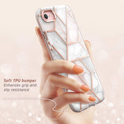 iPhone SE Cosmo Case-Marble Pink