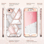 iPhone SE Cosmo Case-Marble Pink