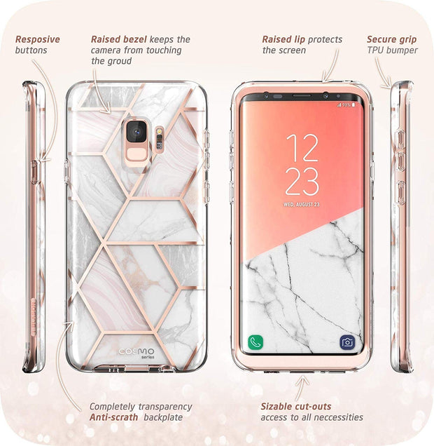 Galaxy S9 Cosmo Case - Marble Pink