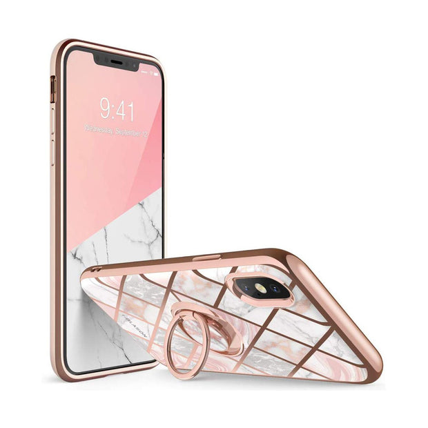 iPhone XS Max Cosmo Snap Case-Marble Pink