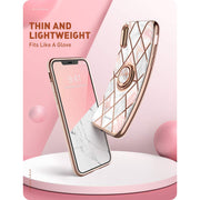 iPhone XS Max Cosmo Snap Case-Marble Pink