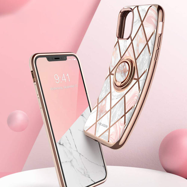 iPhone 11 Cosmo Snap Case-Marble Pink