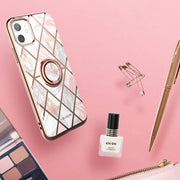 iPhone 11 Cosmo Snap Case-Marble Pink