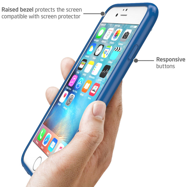 iPhone 6S Plus | 6 Plus Halo Case-Clear/Navy