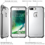 iPhone 7 Plus Venom Case-Metallic White