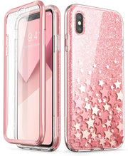 iPhone XS Max Cosmo Case-Glitter Pink