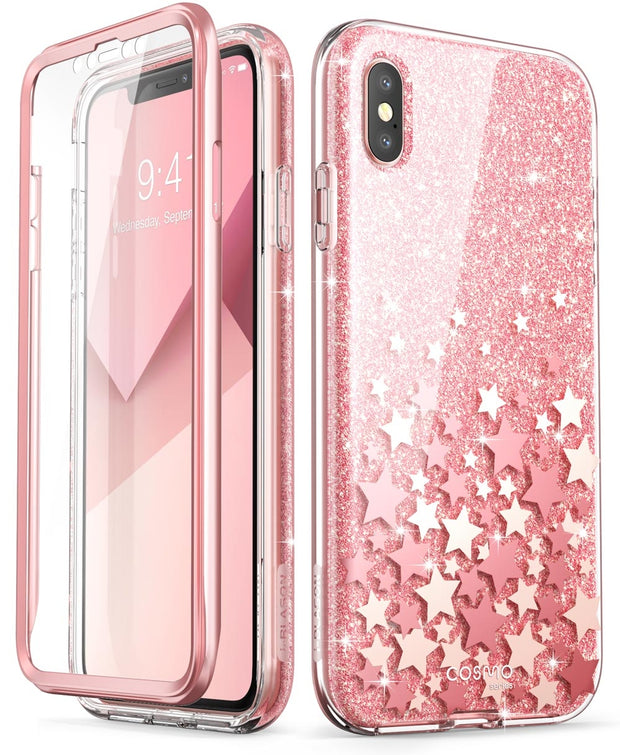 iPhone XS | X Cosmo Case-Glitter Pink